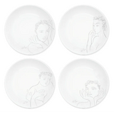 Sketchbook Grey CEREAL / SOUP BOWL SET OF 4