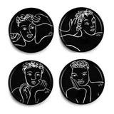 Sketchbook Black CEREAL / SOUP BOWL SET OF 4