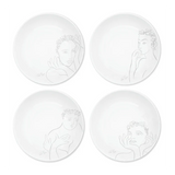 Sketchbook Grey DINNER PLATE SET OF 4
