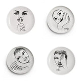 Sketchbook Mix SIDE PLATE SET OF 4